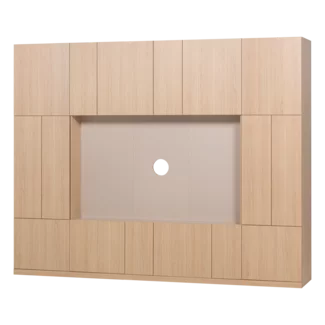Woood Build Wandkast Combinatie 268 Cm Eiken Decor Naturel [FSC]