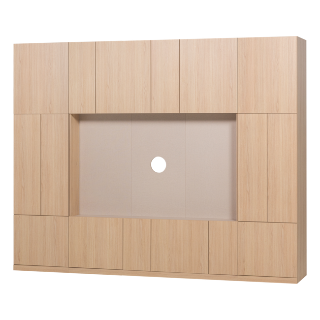 Woood Build Wandkast Combinatie 268 Cm Eiken Decor Naturel [FSC]