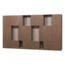 Woood Build Wandkast Combinatie 376 Cm Eiken Decor Bruin [FSC]