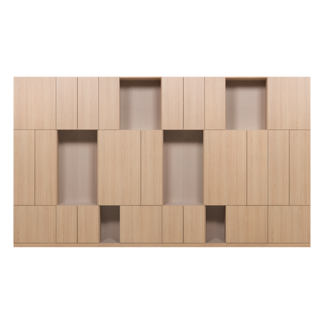 Woood Build Wandkast Combinatie 376 Cm Eiken Decor Naturel [FSC]