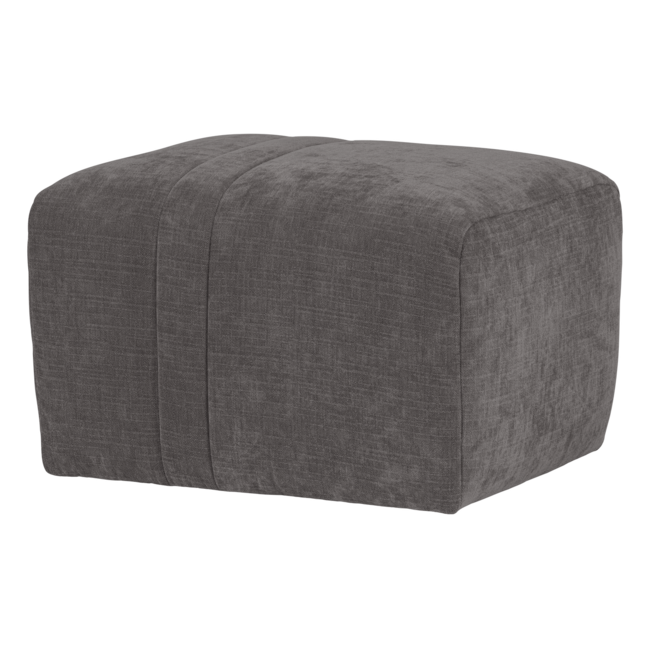 Woood Omaire Hocker Chenille Grijs [FSC]