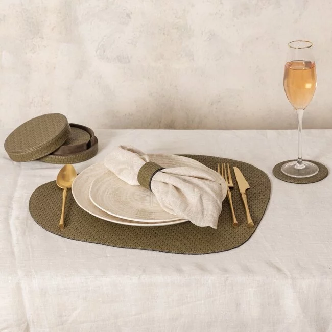 PTMD Placemat  Delcia Groen vegan leer