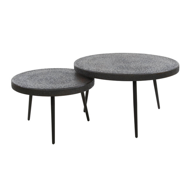 WoonStijl Salontafel set/2 bulky ferro