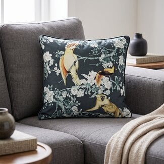 Light en Living Kussen DAINTREE 45x45 cm - Zwart/Groen