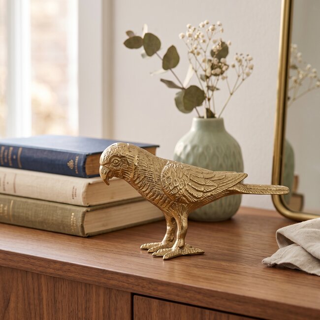 Light en Living Ornament 19x5x11 cm BIRD goud van Light en Living