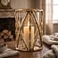 Richmond Interiors  Windlicht Lara goud met glas
