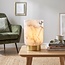 Light en Living Tafellamp LED Marmer Glas Wit – Grijs Klein van Light & Living