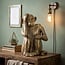 Light en Living Ornament Aap in antique brons finish