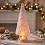 Light en Living Light & Living Ornament Kerstboom Mat Roze Glas Ø13x34 cm