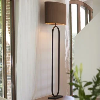 Light en Living Vloerlamp JAMIRI Mat Zwart 142 cm