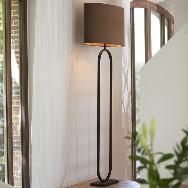 Light en Living Vloerlamp 30x15x142 cm JAMIRI mat zwart van Light & Living
