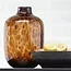 Light en Living Vaas DAKAR Glas Bruin-Zwart Ø16x25 cm