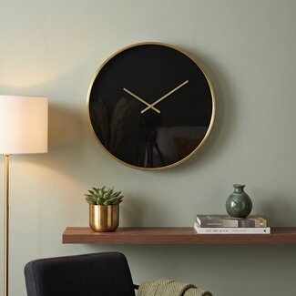 Light en Living Klok SEPONI Zwart-Goud Ø41 cm