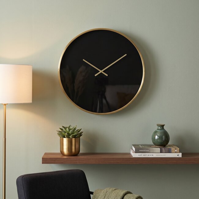 Light en Living Klok Ø41 cm SEPONI zwart-goud van Light & Living