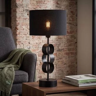 Light en Living Lampvoet CIRCULUM Ø15x42 cm - Mat Zwart