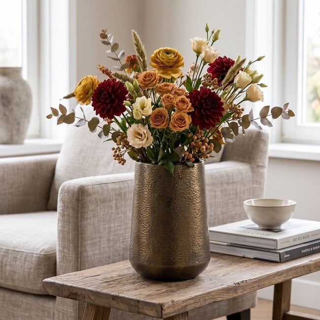 Countryfield Bloempot Ruben M goud - Stijlvolle gouden plantenpot