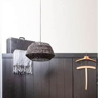 Woood Kace Hanglamp Jute Zwart Ø45cm