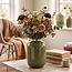 Countryfield Vaas Madras leger groen - Stijlvolle woondecoratie
