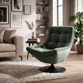Richmond Interiors  Draaifauteuil Richelle Jade Velvet