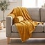 Unique Living Enzo plaid 130x180cm  geel goud