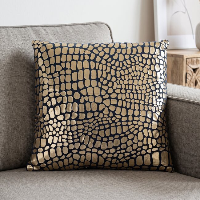 Countryfield Sierkussen Dragon Blauw 45x45 cm - Countryfield