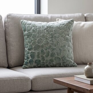 Light en Living Sierkussen FLORIAN Grijs-Groen 45x45 cm