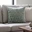 Light en Living Sierkussen FLORIAN Grijs-Groen 45x45 cm