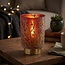 Light en Living Tafellamp LED Ø10x12,5 cm BRANCH glas  steenrood-goud