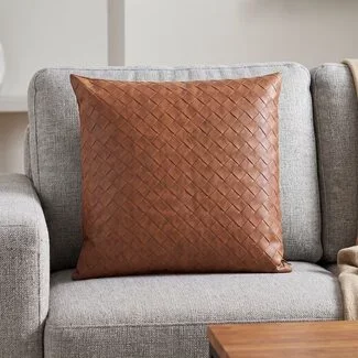 Light en Living Sierkussen COURO Cognac 43x43 cm