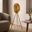Countryfield Vloerlamp E27 Eggy goud - Industrieel Design