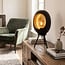 Countryfield Tafellamp E27 Eggy zwart/goud op pootjes
