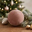 Countryfield Kerstbal Yana L roze - Ø12CM van Countryfield
