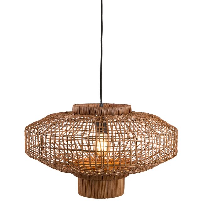 Light en Living Hanglamp Ø60x33,5 cm PALDOR rotan bruin