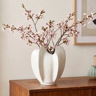 Light en Living Vaas deco Ø31x34 cm TOPITA keramiek wit