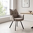 Wildeboer & v/d Weide Eettafelstoel Mabel met arm - stof C-Magnum 84