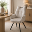 Wildeboer & v/d Weide Eettafelstoel Mabel met arm - stof C-Adore 110