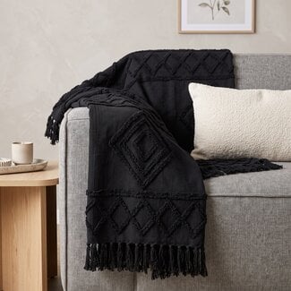 By Boo Plaid Wabi - wit of zwart
