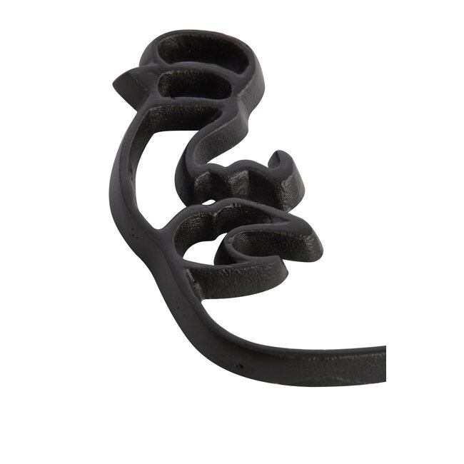Light en Living Wandornament FACE mat zwart - Verkrijgbaar in 2 maten