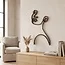 Light en Living Wandornament FACE antiek  brons - 2 afmetingen