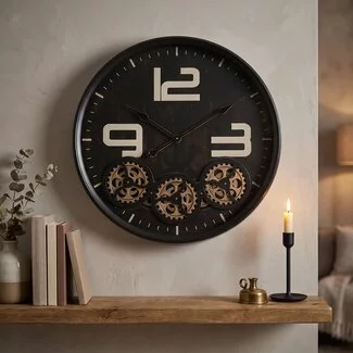 Thomas Kent Klok Dorset zwart Ø 60 cm