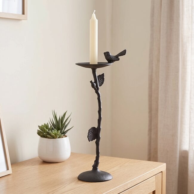 Light en Living Kandelaar 18x11,5x40 cm BIRD mat zwart