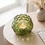 Light en Living Theelicht HAVANA Groen Glas Ø12,5 cm