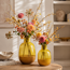 Countryfield Fles 2-tone Claudia geel - Sfeervolle vaas in 2 maten