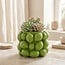 Light en Living Vaas deco LEMON groen - 14 cm hoog