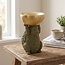 Light en Living Ornament 25x20,5x34,5 cm HEDGEHOG  met olijf groen en goud