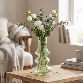 Light en Living Vaas Niana Glas Olie Gras Groen 40,5 cm