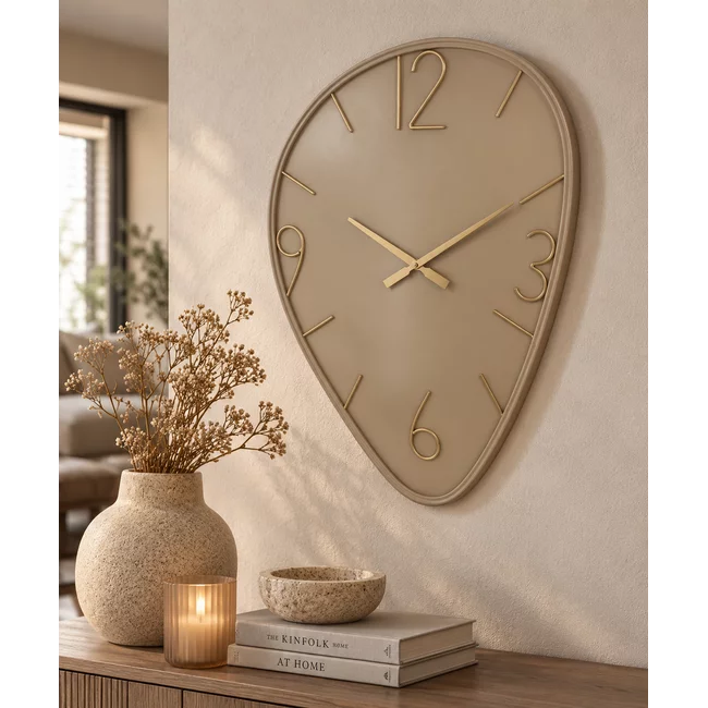 HomeBound by KY Wandklok Ringo organisch beige