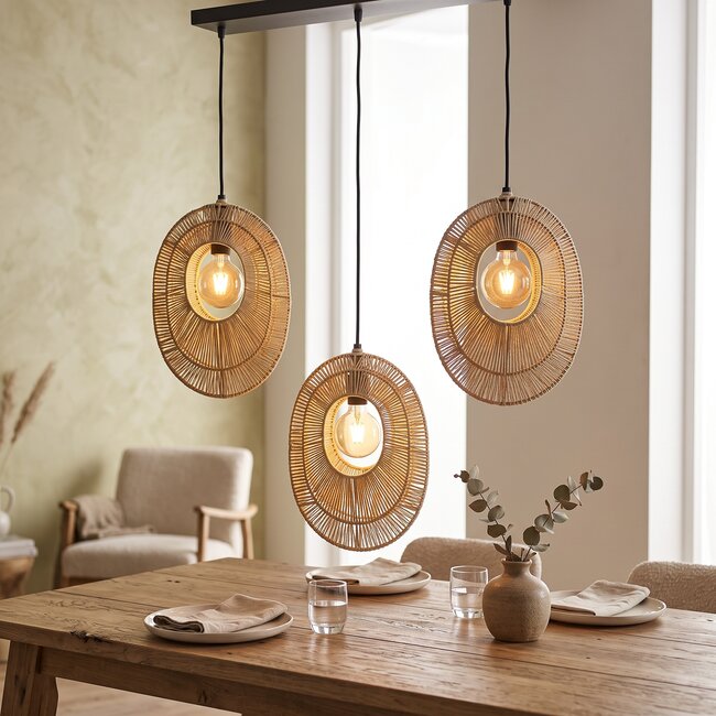 By Boo Hanglamp Ovo cluster rechthoek - natural