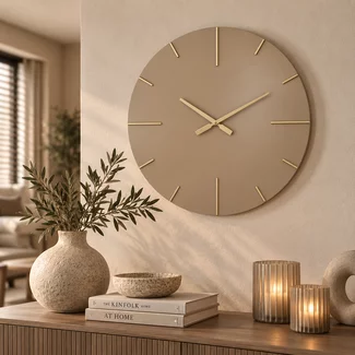 HomeBound by KY Wandklok Vilo beige