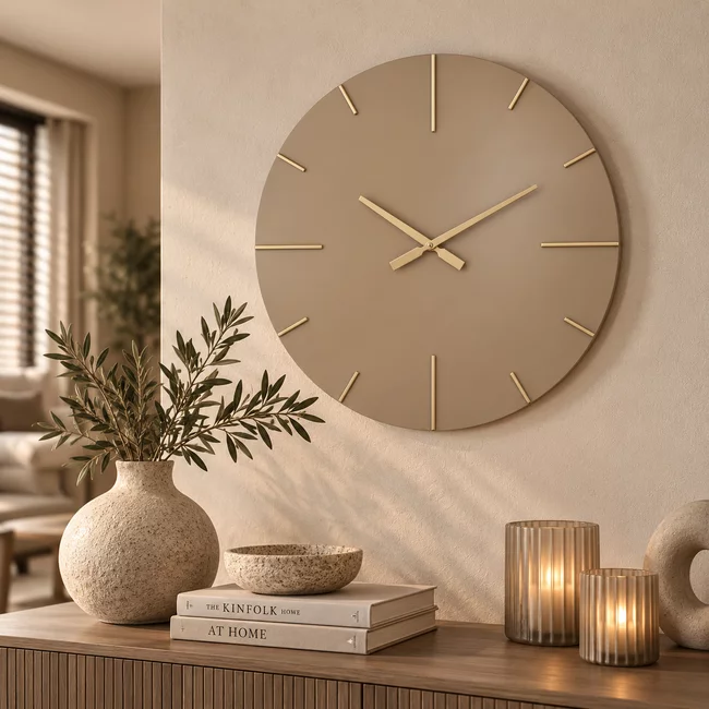 HomeBound by KY Wandklok Vilo beige